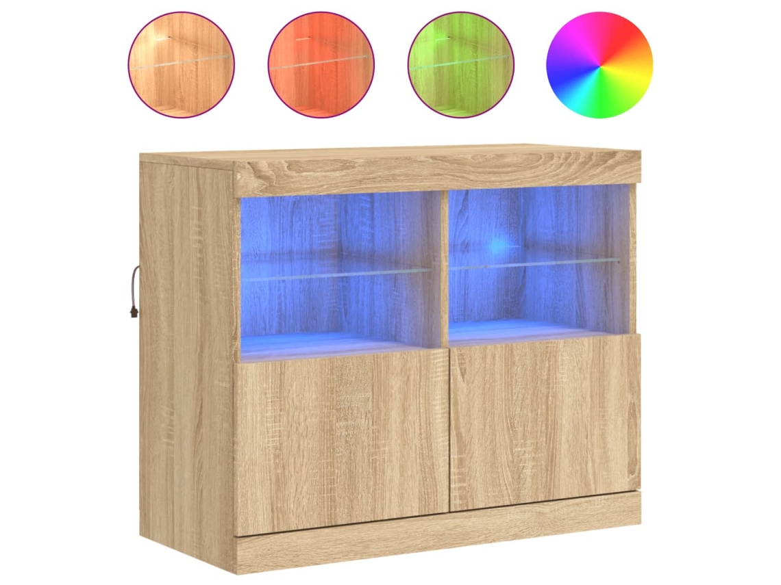 Sideboard, Sideboards Vidaxl Marrom Madeira Processada (n/a)