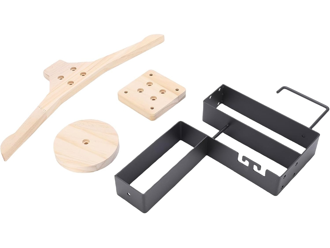 Suporte De Parede Tbest Para Capacete, Resistente E Durável, Feito De Madeira E Aço, Ideal Para Equipamentos De