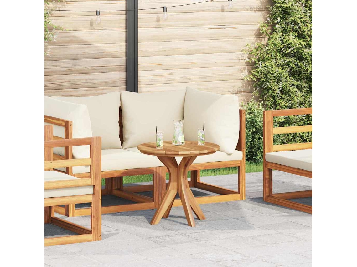 Vidaxl Mesa Lateral Castanho 55 X 55 X 51 Cm Madeira De Teca Sólida
