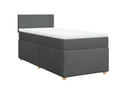 Box Spring Bed, Box Spring Beds Vidaxl Cinzeto Tecido (100 X 200 Cm)