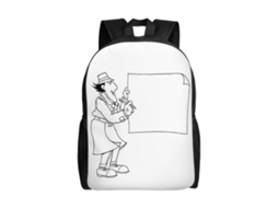 Mochila Inspector Gadget F123 Para Escola E Trabalho, Leve E Impermeável, Mochila Estilosa Para Estudantes E Adultos G123