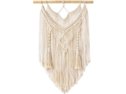 Tapestry De Parede Macramé Decoração Boêmia Estilo Moderno Geométrico Lar Tecido Algodão Madeira