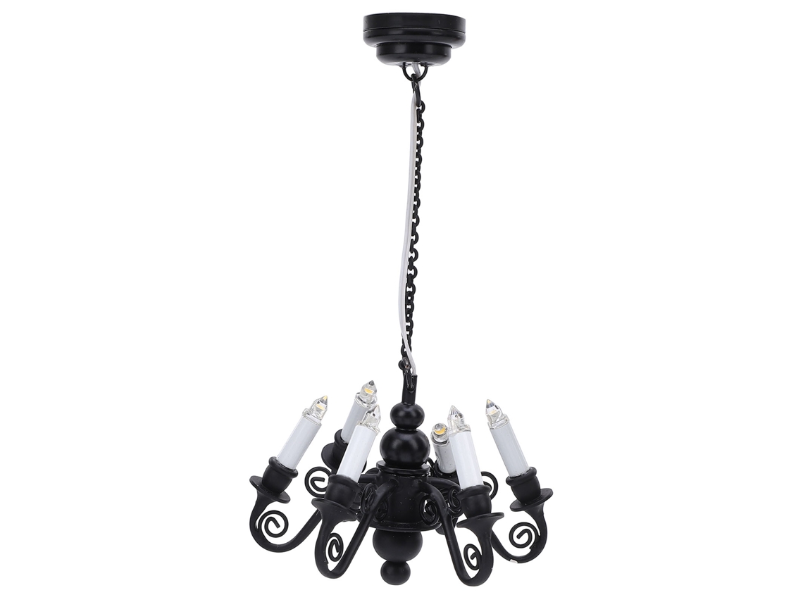 Luminária Teto em miniatura para casa de bonecas, lustre pendente para casa de bonecas