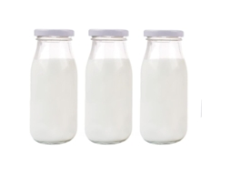 Envases De Vidro De 250 Ml Com Tampa Branca Para Leite, Iogurte, Sobremesas, Decoração De Casamento E Festa