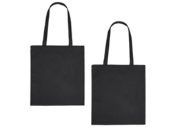 Conjunto de 2 Sacolas de Tecido, Preto Fairtrade BRILVIBERA