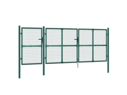 Garden Gate, Garden Gates Vidaxl Verde Aço (400 X 125 Cm)