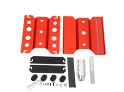 Suporte de Reparo para Carro RC Ajustável Altura Rotativo Vermelho S/MARCA