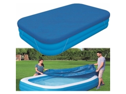 Nova Line capota Retangular para Piscina Inflável, Protetora de Piscina Solar com Cordão de Ajuste