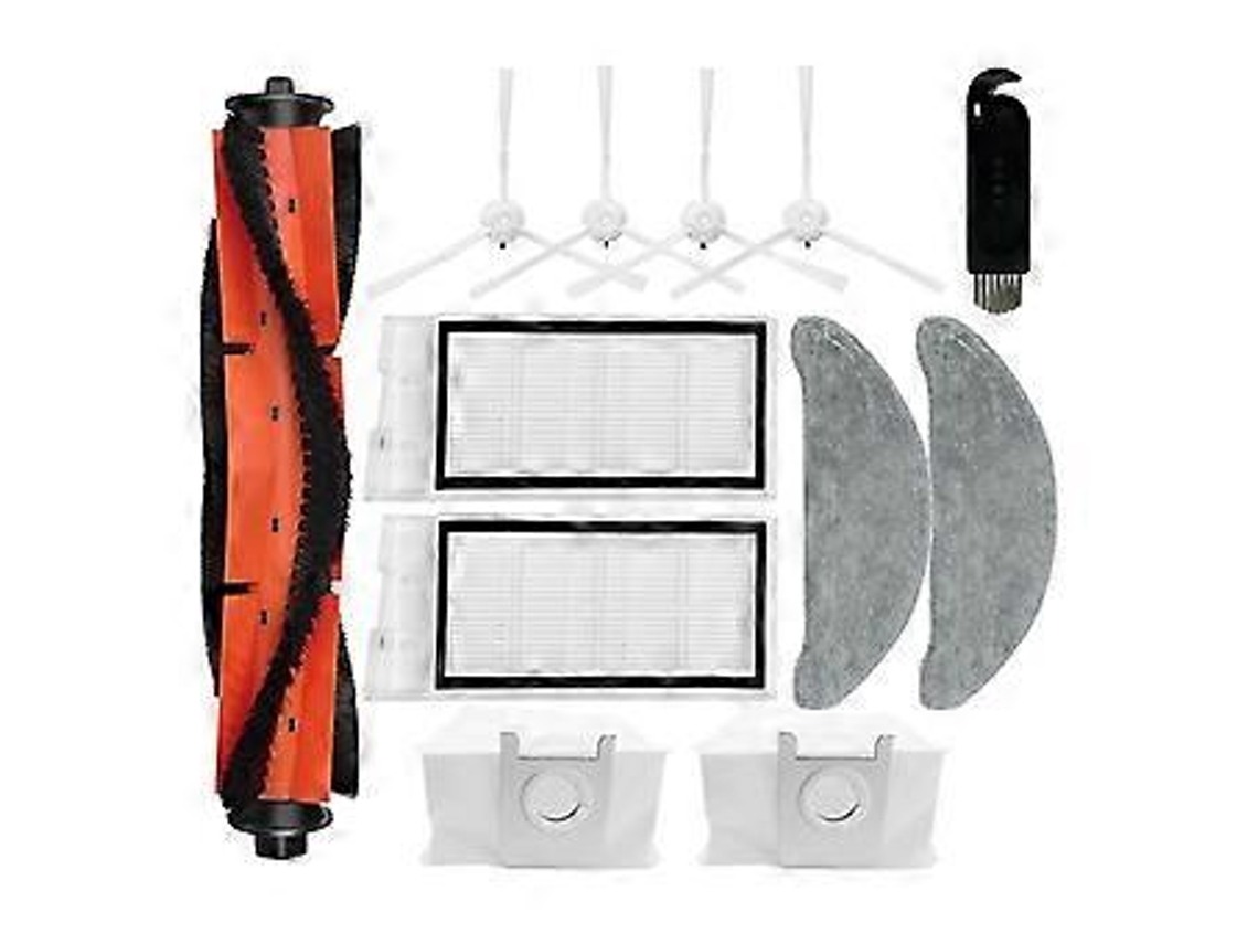 Peças de reposição e acessórios para aspirador robô Eve Plus SDJ01RM: escova principal, escova lateral, filtro HEPA e esfregão Slowmoose C