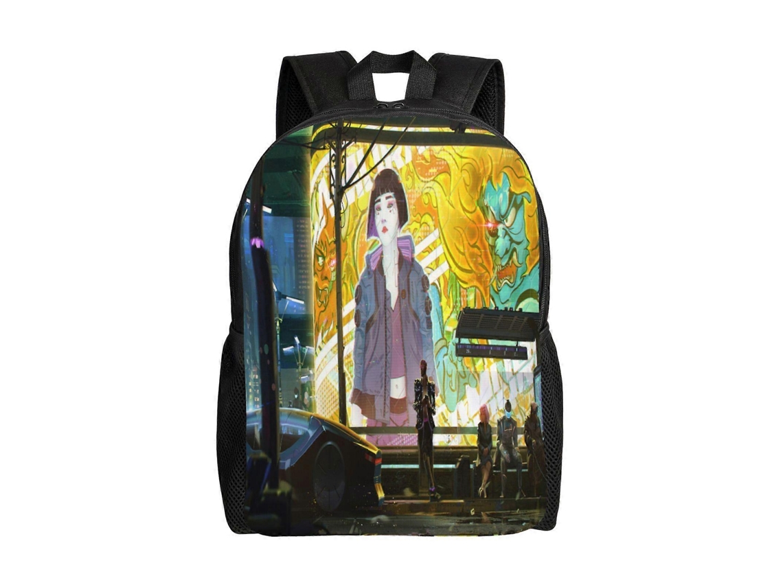Mochila Cyberpunk Heroes G222 Para Escola E Trabalho, Leve E Impermeável, Mochila Estilosa Para Estudantes E Adultos E222