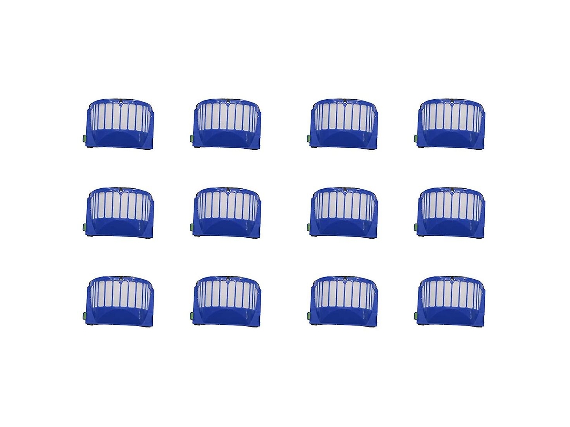 12 Peças de Filtros Aerovac 500 600 Series para Irobot Roomba 595 614 620