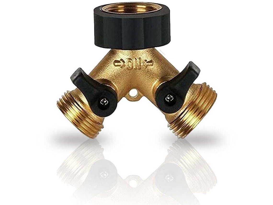 Conector Duplo Em Y De Latão Para Mangueira De Máquina De Lavar, 3/4
