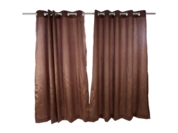 Cortinas Fio Slub (totalmente forradas, com botões pré-pintados)