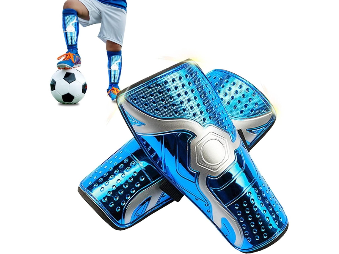 Protetores de perna para futebol infantil, protetores de panturrilha respiráveis, joelheiras Slowmoose para futebol