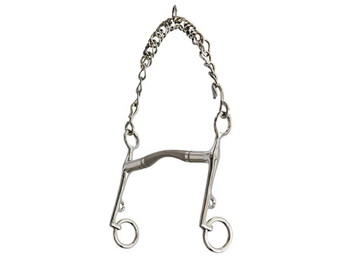 Adestramento Curto Bit Bit Mate Prateado 12.5 Cmsefton