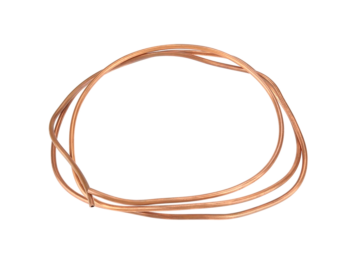 Tubo de Cobre Macio T2, 2m, Diâmetro Externo 5mm, Interno 4mm, Espessura 0.5mm S/MARCA