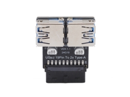 Adaptador Dongle Idc19p/20p Para Conector Fêmea Usb A 3.0/3.1 Para Chassi De Escudo De Trabalho U
