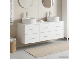 Vidaxl Conjunto De Armários Para Banheiro 3 Unid. Branco