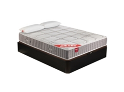 Pack PIKOLIN Sommier Wengué + Colchão Molas Ensacadas Troas + Almofada Grátis (90 x 190 - 59 Cm de Altura)