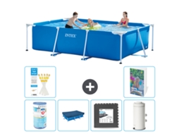 Piscina com Estrutura Retangular 300x200x75 Cm 5 peças S142 INTEX
