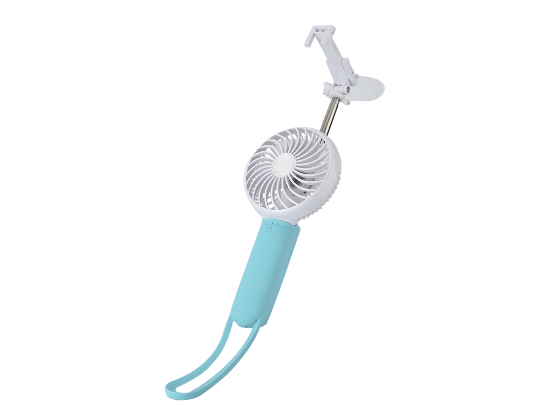 Palo de Selfie Ventilador Mini EOOCOO retrátil, dissipação de calor portátil e ajustável