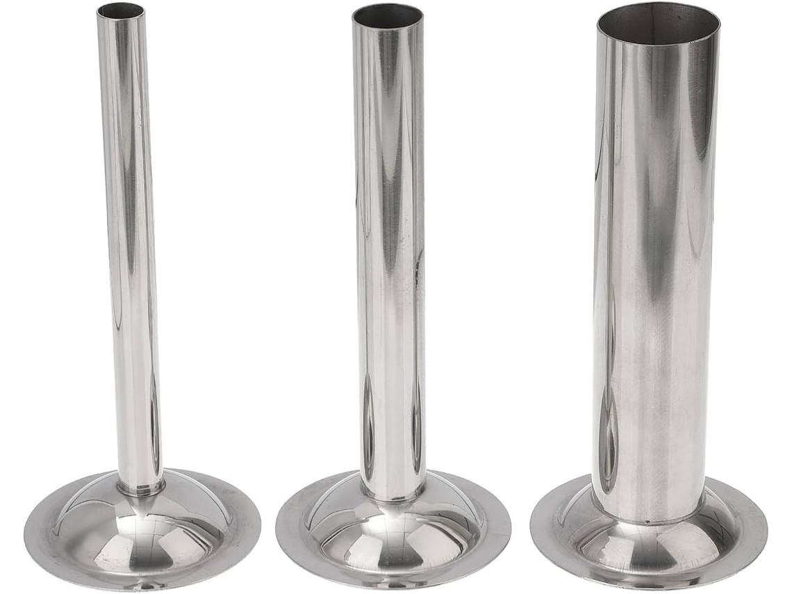 Conjunto De 3 Peças Para Embutir Linguiça Stobaza, Tamanho 8, Em Aço Inoxidável