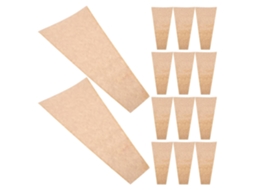 50 Sacos de Papel Kraft Marrom e Plástico para Flores, Tamanho Grande para Acomodar Buquês Grandes, Ideais para