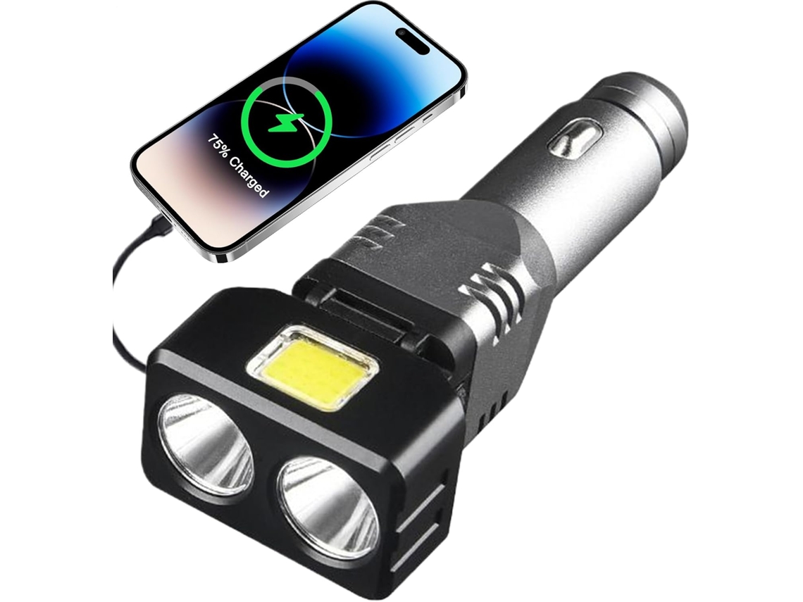 Carregador De Celular Veicular Com Luz Dupla