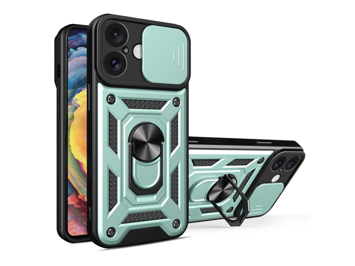 Capa Para Iphone 16 Plus - Tampa Deslizante Para Câmera - Tpu Pc