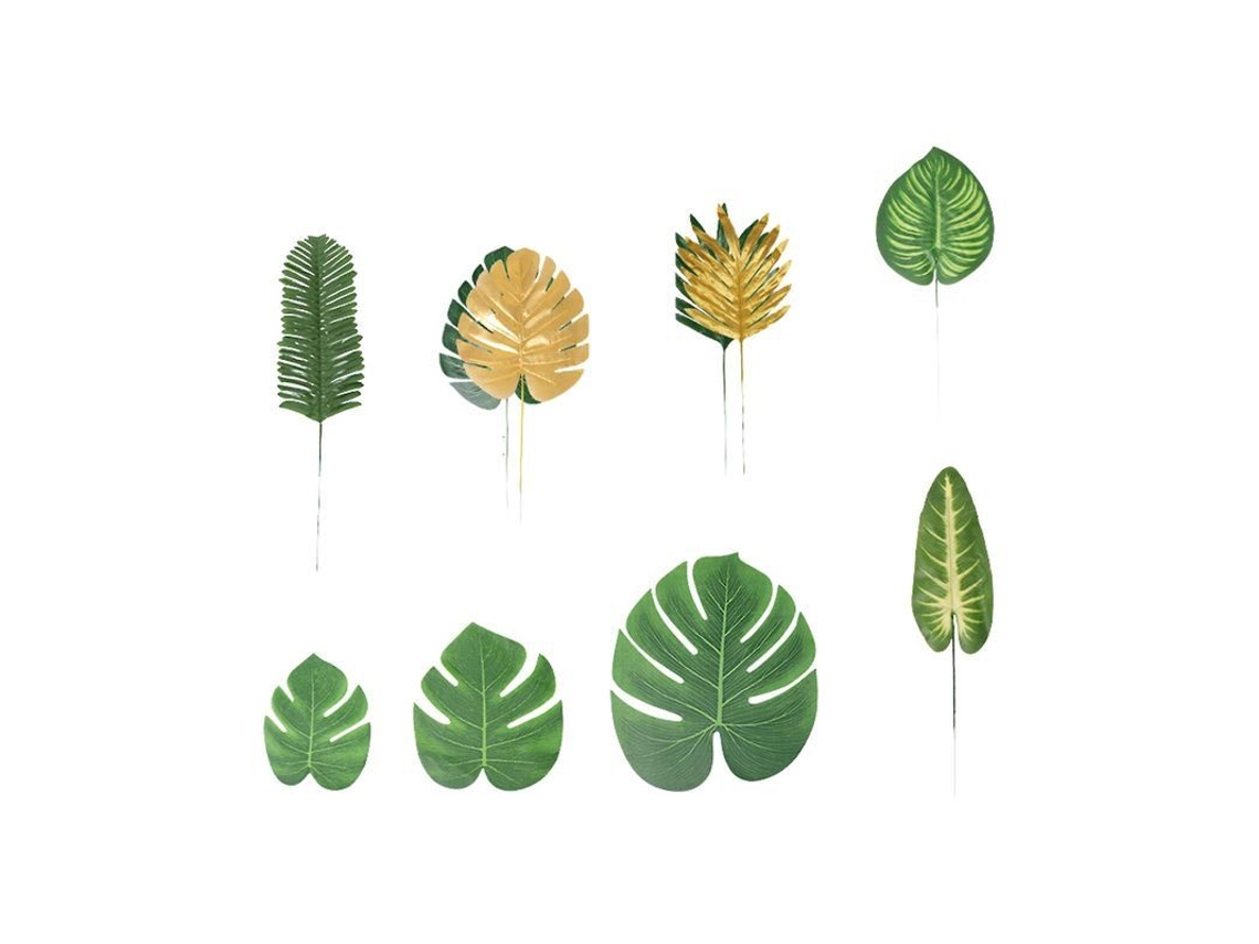 Folhas De Palmeira Artificial Conjunto De Folhas De Tartaruga Decoração Para Festa Havaiana 84 Peças