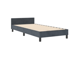 Base De Cama Contemporânea Cinza Escuro Vidaxl Cinzento Fabric (90 X 200 Cm)