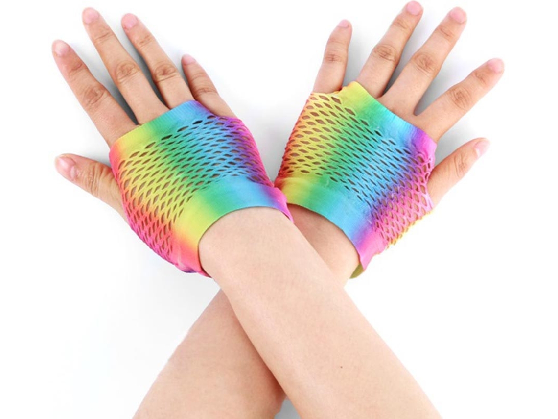 Luvas sem dedos Gradient Rainbow Short Snood