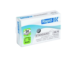 Agrafes Rapid Standard 26/6 Caixa 1000 Unidades