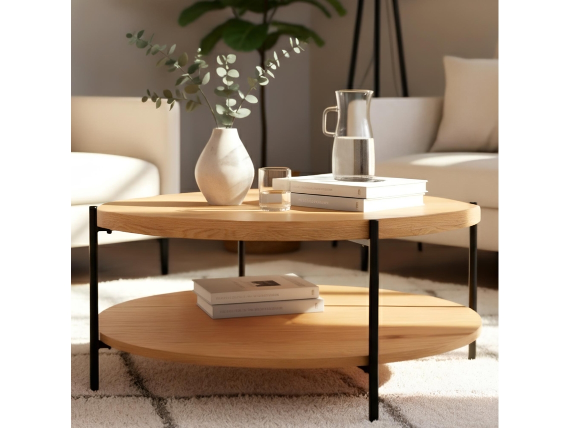 Mesa De Centro Edduma Natura Ø 80 Cm