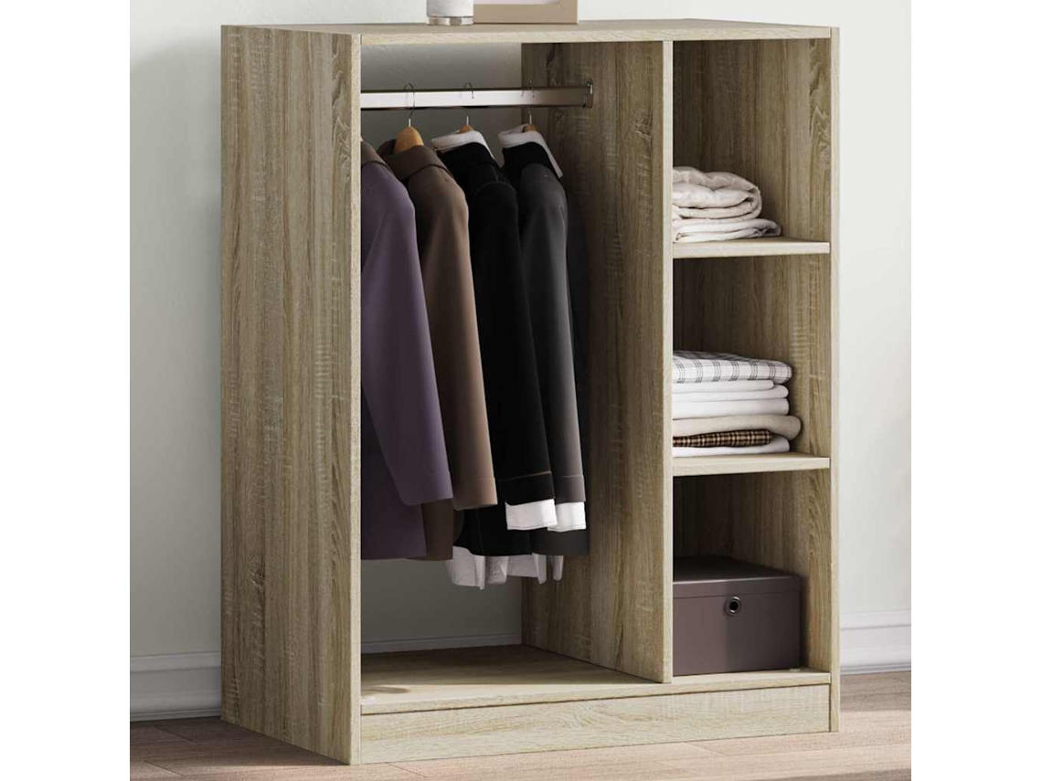Vidaxl Roupeiro 77x48x102 Cm Derivados De Madeira Carvalho Sonoma