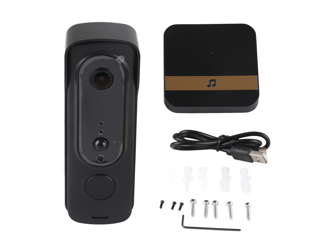 2026 Store timbre de Porta Sem Fio com Câmara Wifi 1080p Visão Noturna e Detecção Humana para Lar