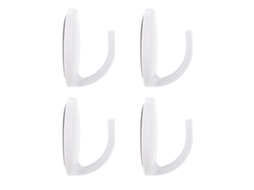 Rebe 4 Gancho Magnético para Refrigerador Colgante Fuerte Soporte 150g Abs Cocina Organización 4,4x4,4x2,7cm Blanco