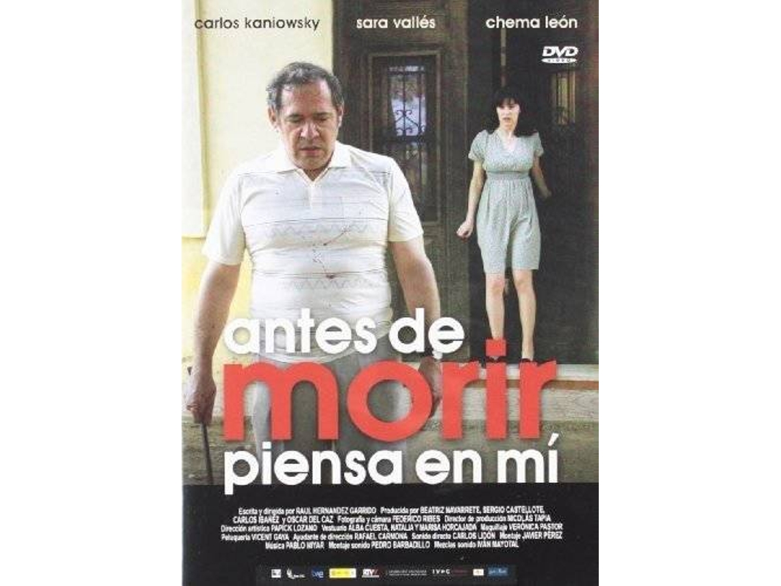 DVD Antes de morir piensa en mí (2008) (Edição em Espanhol)