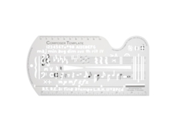 Régua Para Desenho De Partituras Musicais Homsfou, De Precisão, Design Portátil Em Plástico, Ideal Para Compositores