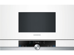 Micro-ondas Encastre SIEMENS BF634LGW1 (21 L - Sem Grill - Branco)