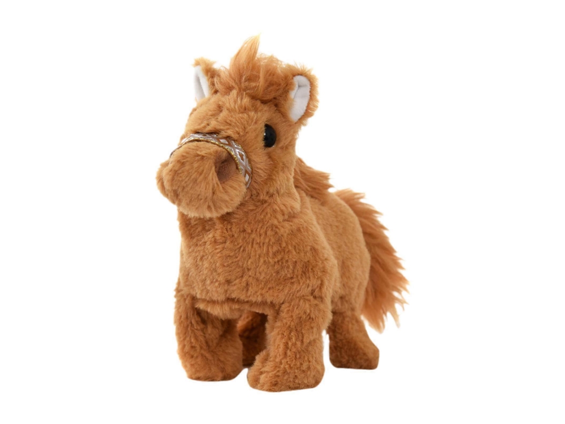 Brinquedo Cavalo Elétrico De Peluche Com Sons E Movimento
