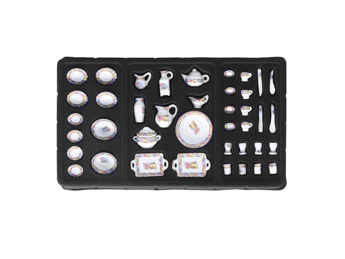 Mali conjunto de Xícaras de Chá Miniatura Cerâmica para Casinha de Bonecas 1:12 Diy Decorativo
