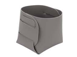 Porta-ferramentas De Unhas Em Pu De Cor Unica Organizador De Ferramentas Para Manicure Cinza