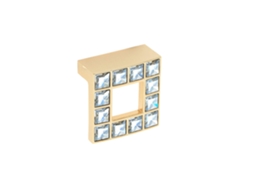 Conjunto de 25 Puxadores para Móveis HARDWAREXCHANGE Zamac e Cristal com 32 mm de distância entre eixos