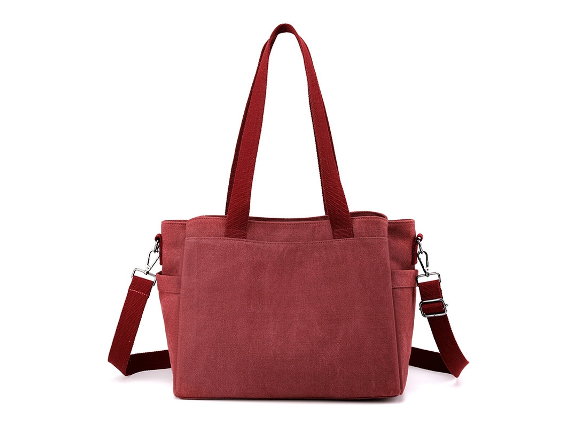 Bolsa Grande Estilo Retrô, Ombro Versátil na Cor Roxa Café AQUAFORGE
