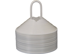 Conjunto de 40 Copos Extra Macios Com Entalhes SPORTI FRANCE Sea (Branco-TU)