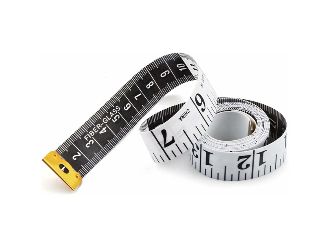 Fita Métrica Dupla Face Para Costureiras, 1,5 M (60 Polegadas), 1 Unidade, Branca, Sob Medida Para Tecidos