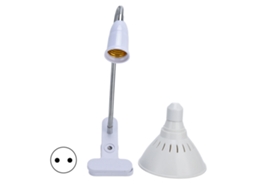 Lâmpada de crescimento Led 200 chips, 360° rotação, espectro vermelho, azul, branco quente, com grampo de mesa 16w 110-240v | S/MARCA