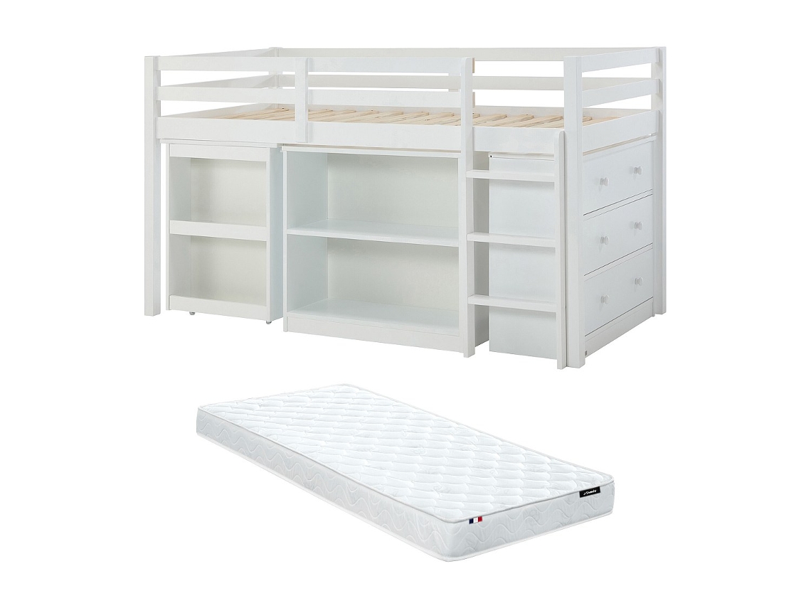 Cama Combinada Com Secretária E Arrumação Abreno
