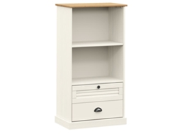 Bookcase, Bookcases Vidaxl Branco Madeira De Pinho (n/a)